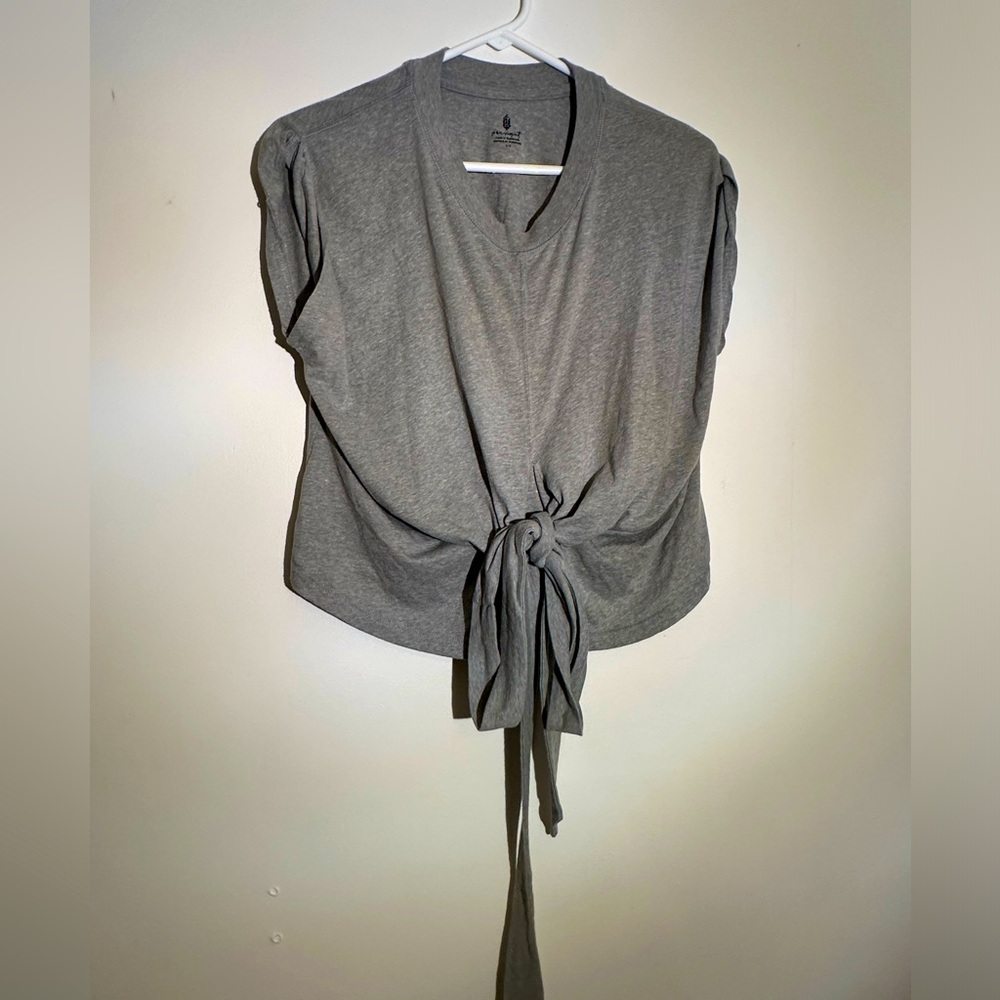 Free People Movement cropped top tie front Small